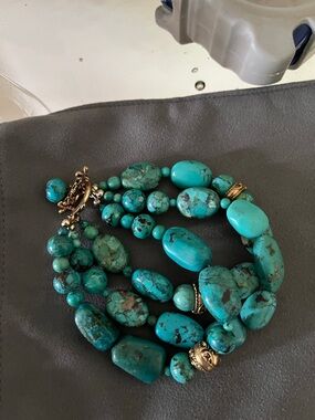 Studio Barse turquoise 3 strand bracelet